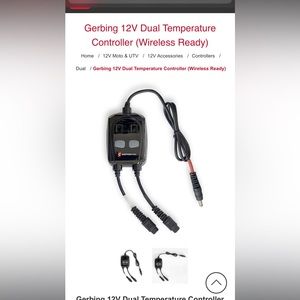 NEW Gerbing Dual portable wireless temperature controller
